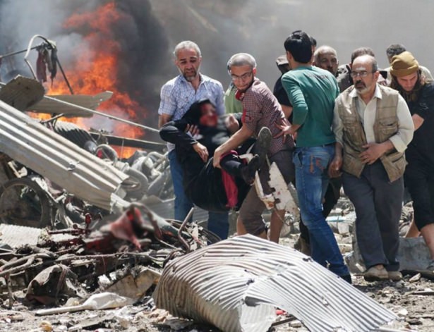 Rusya ve Esed İdlib’de pazar yerini vurdu - 802