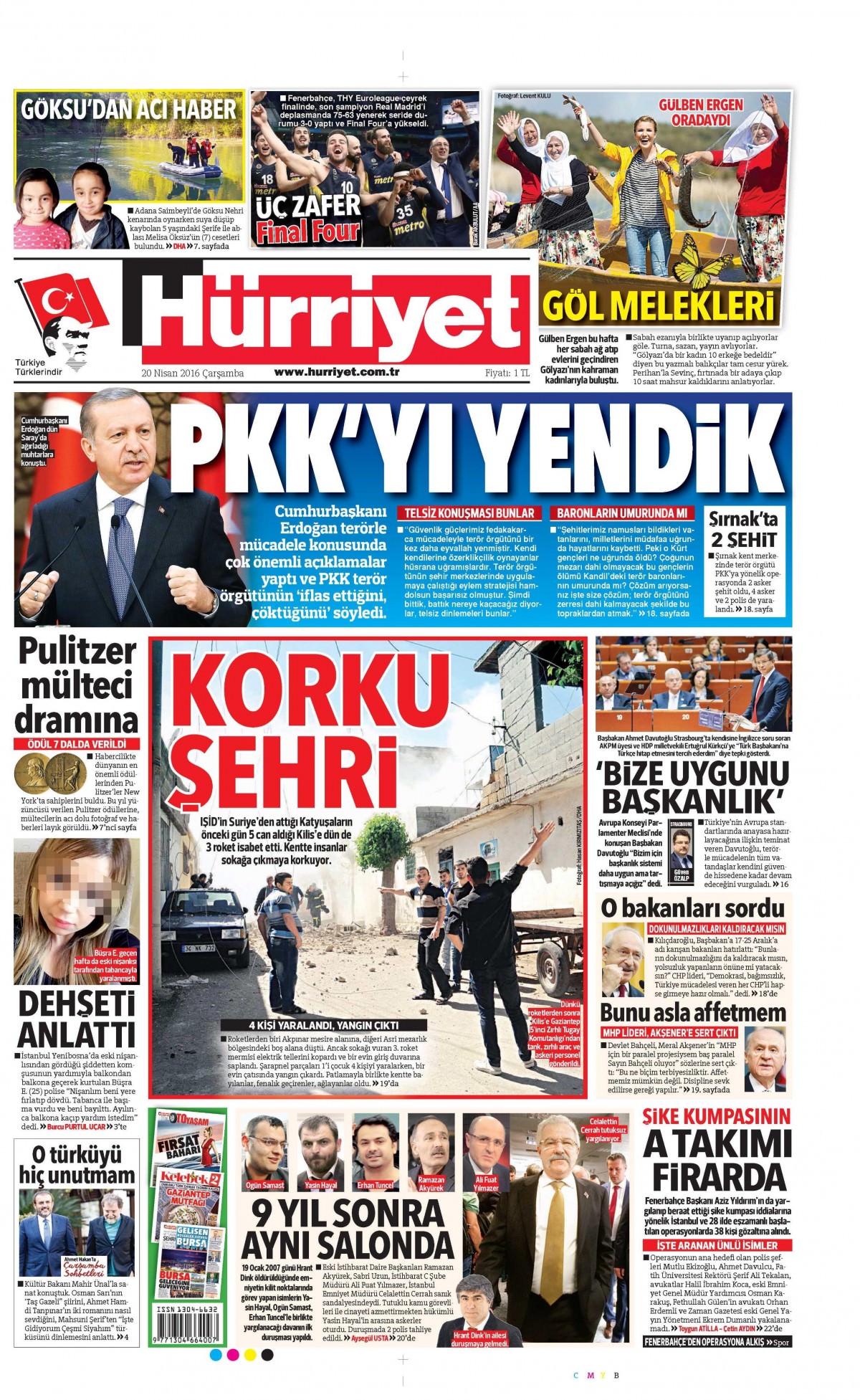 20 Nisan 2016 gazete manşetleri - 773