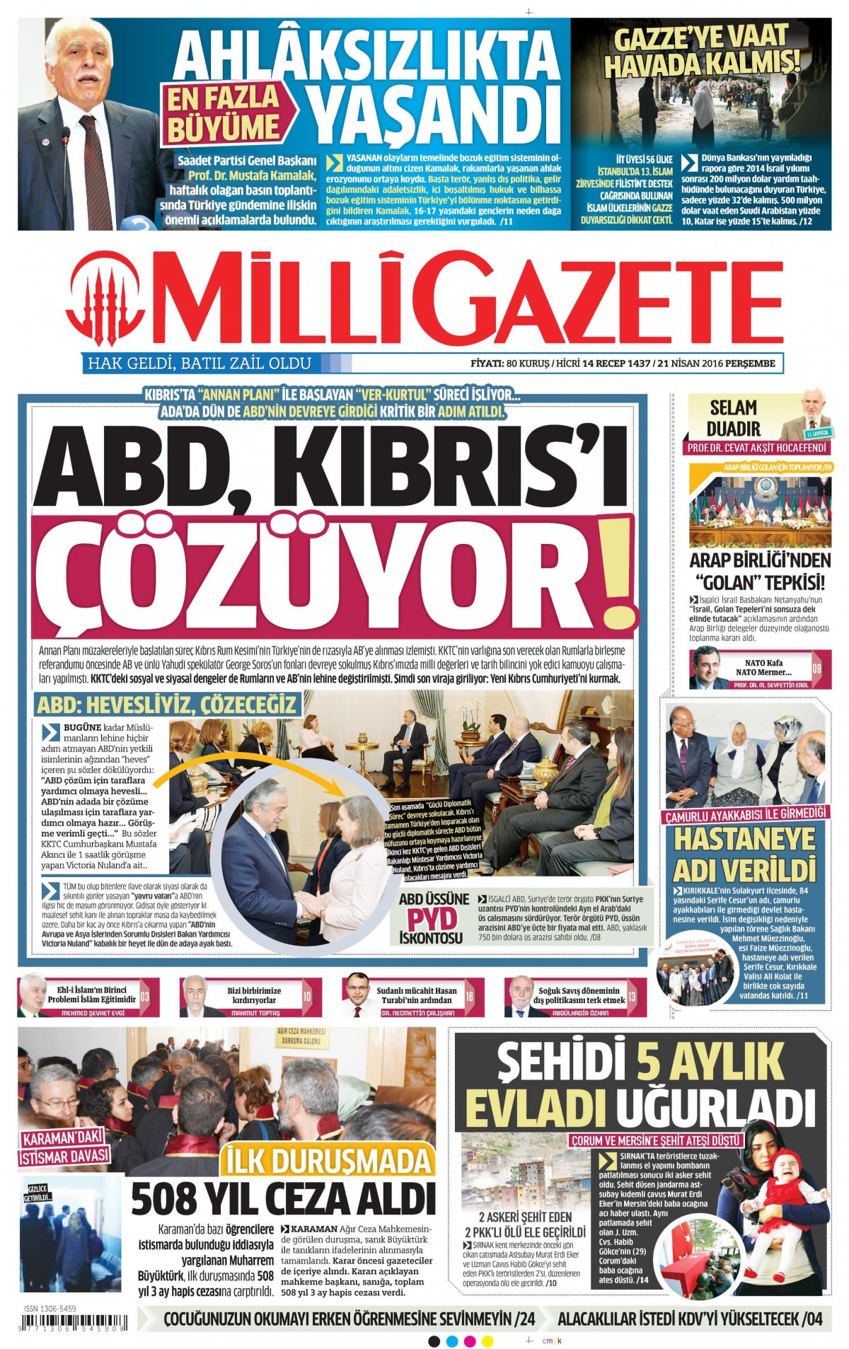 21 Nisan 2016 gazete manşetleri - 743