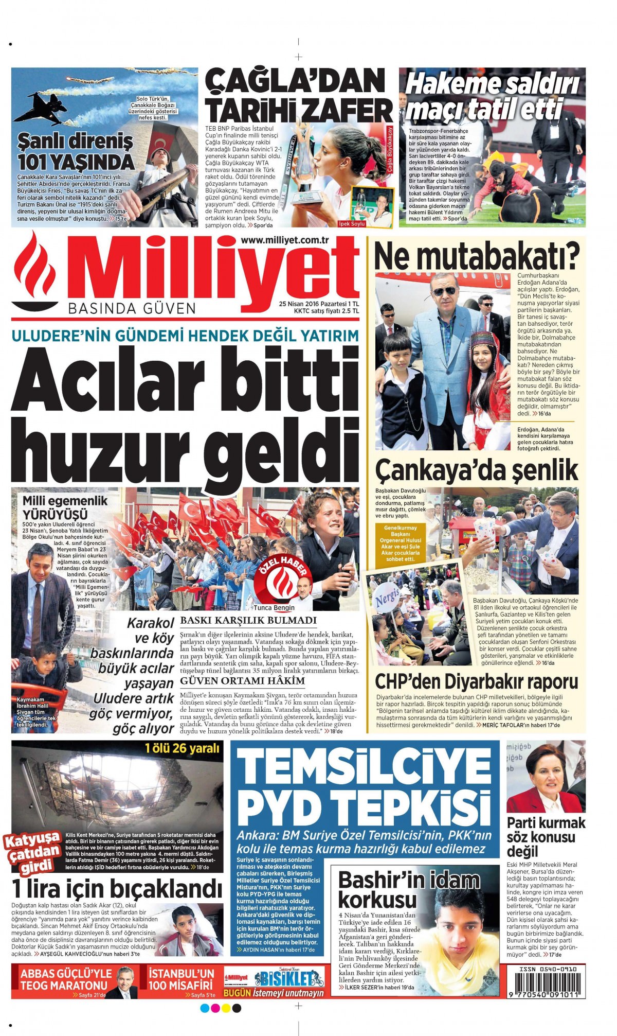 25 Nisan 2016 gazete manşetleri - 724