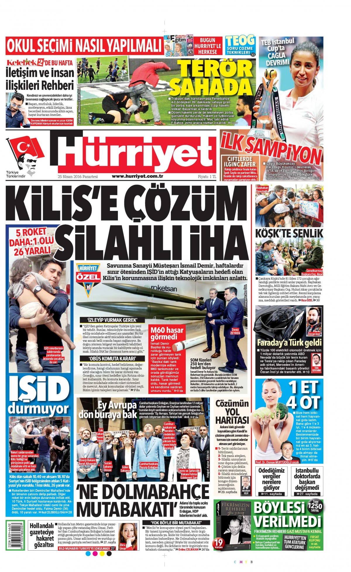 25 Nisan 2016 gazete manşetleri - 722