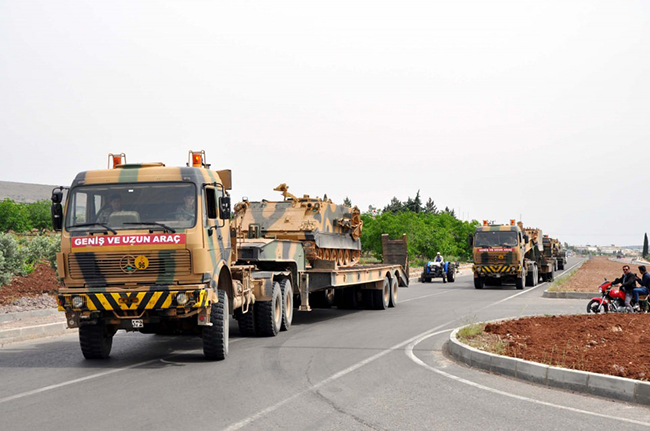 Kilis sınırına zırhlı birlik sevkiyatı - 575