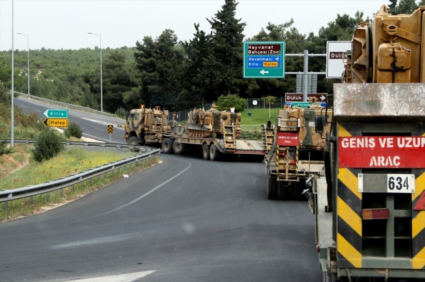 Kilis sınırına zırhlı birlik sevkiyatı - 649