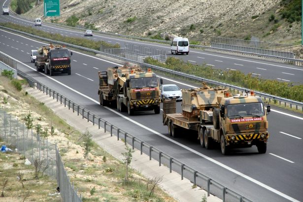 Kilis sınırına zırhlı birlik sevkiyatı - 912