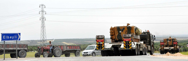 Kilis sınırına zırhlı birlik sevkiyatı - 670