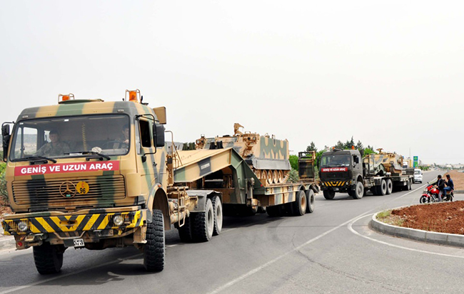 Kilis sınırına zırhlı birlik sevkiyatı - 660