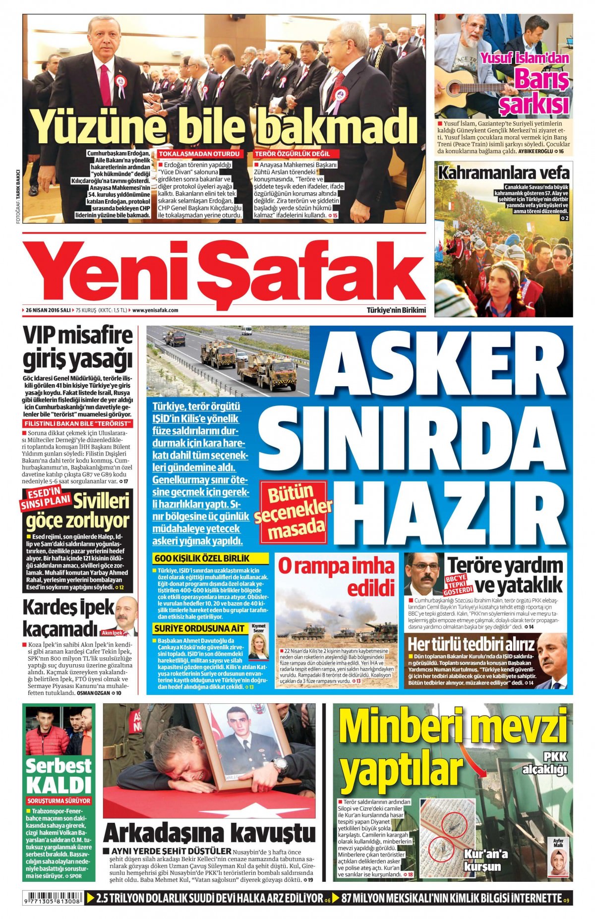 26 Nisan 2016 gazete manşetleri - 895