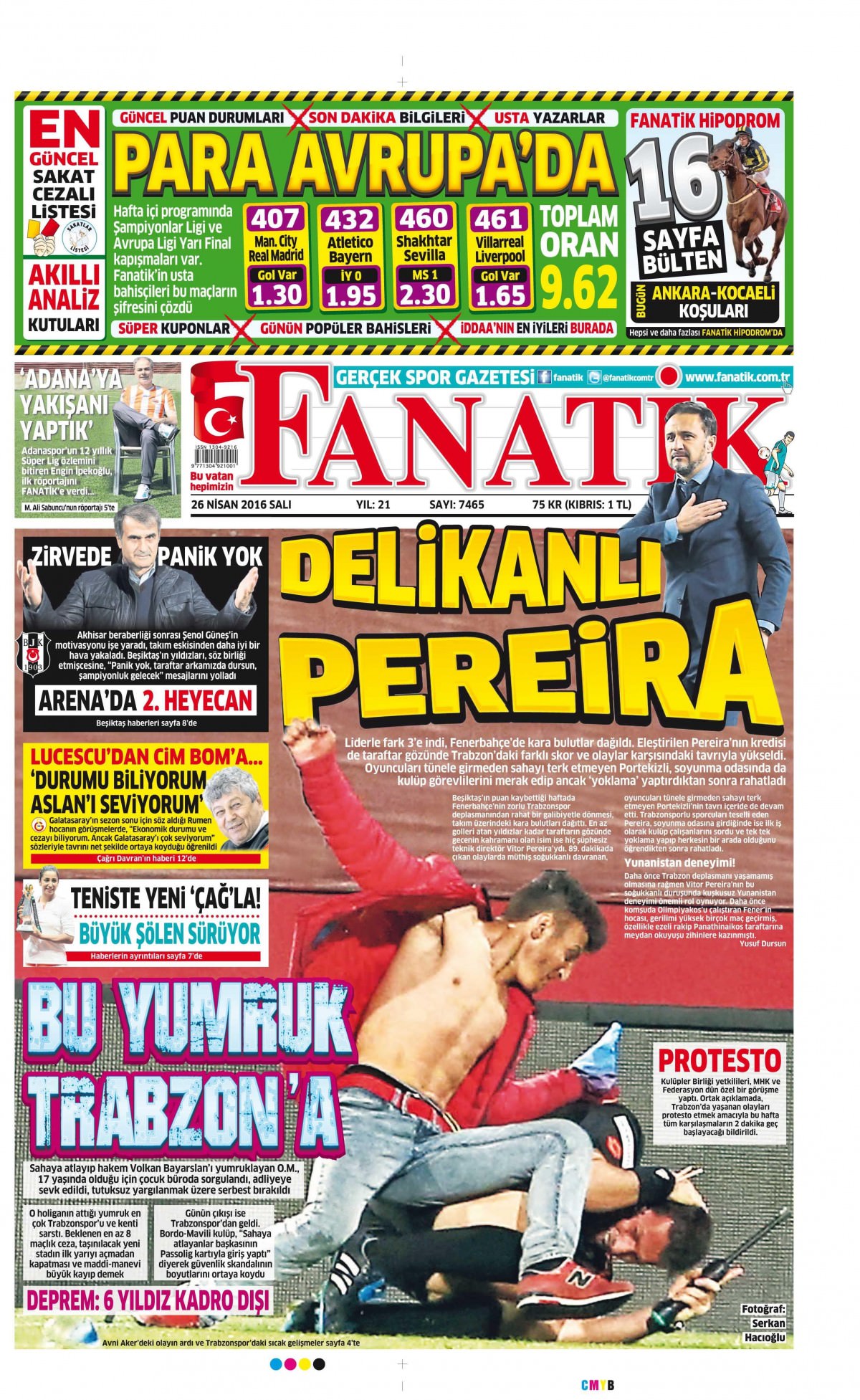 26 Nisan 2016 gazete manşetleri - 798