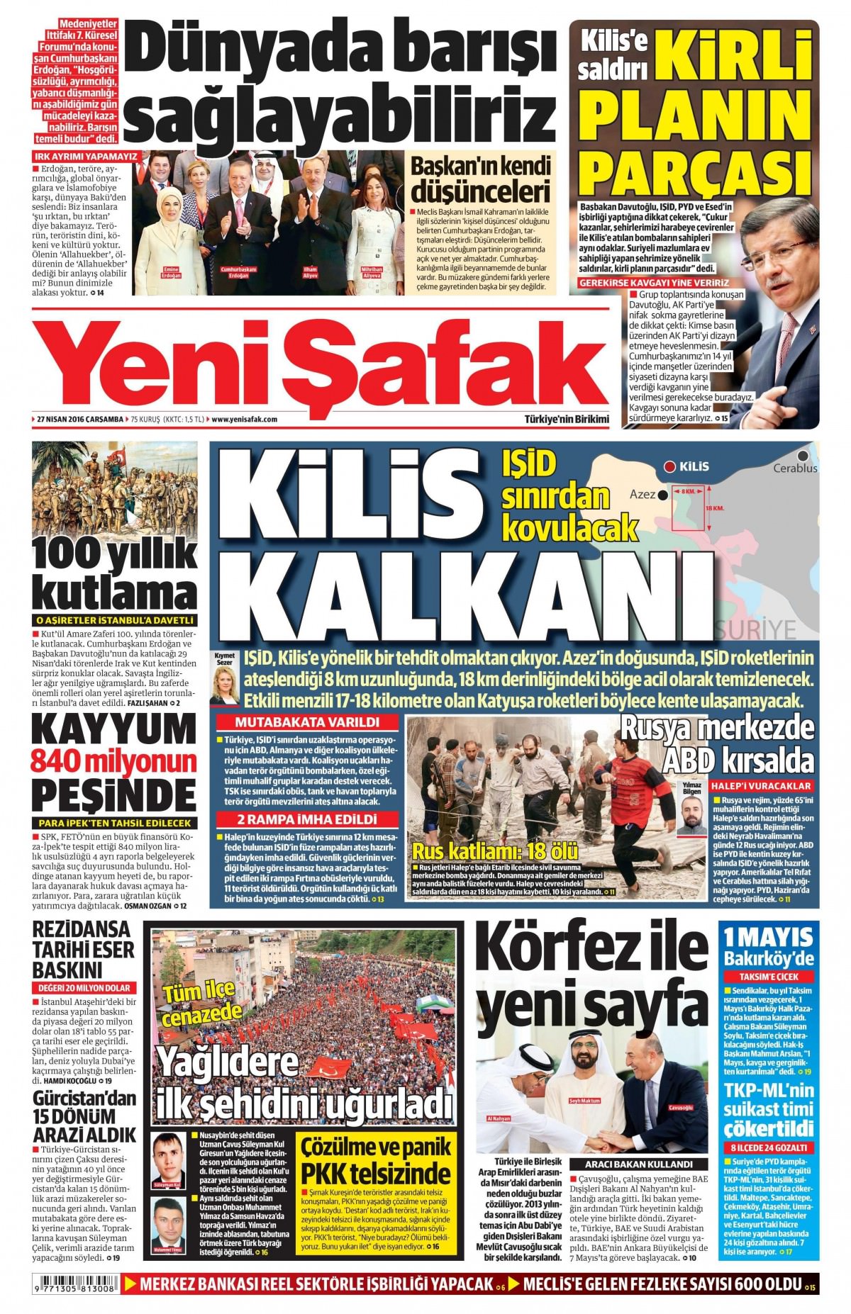 27 Nisan 2016 gazete manşetleri - 3