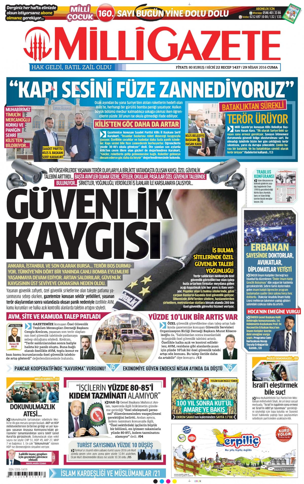 29 Nisan 2016 gazete manşetleri - 576