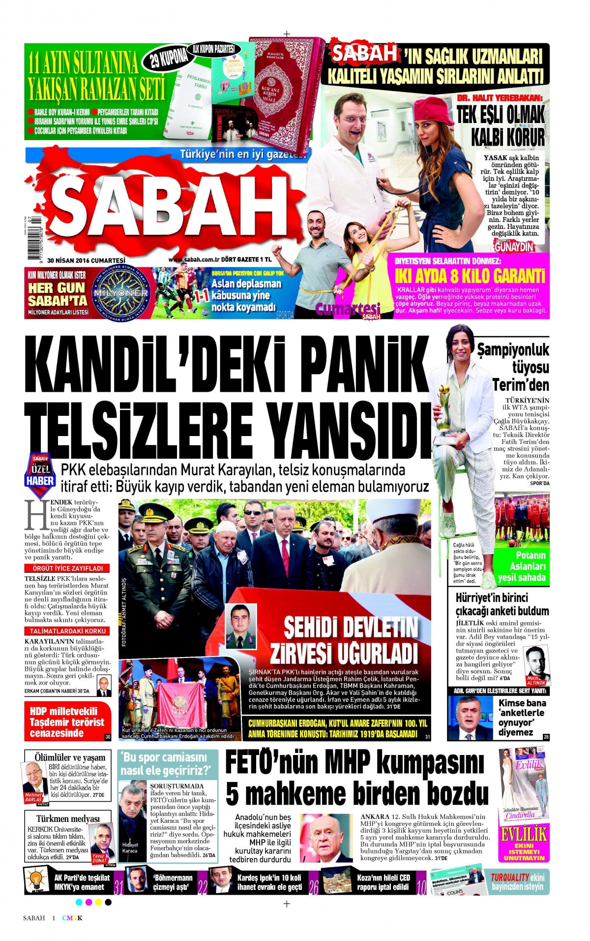 30 Nisan 2016 gazete manşetleri - 563