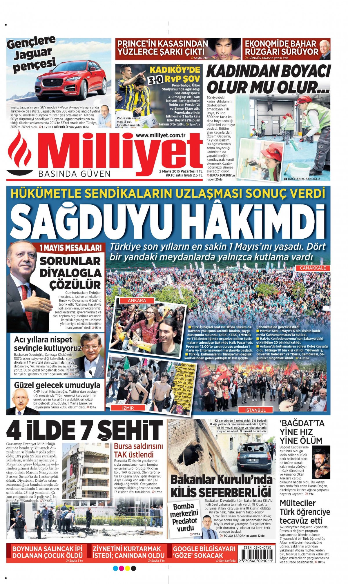 2 Mayıs 2016 gazete manşetleri - 830