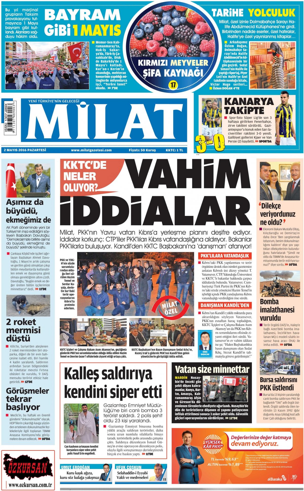 2 Mayıs 2016 gazete manşetleri - 647