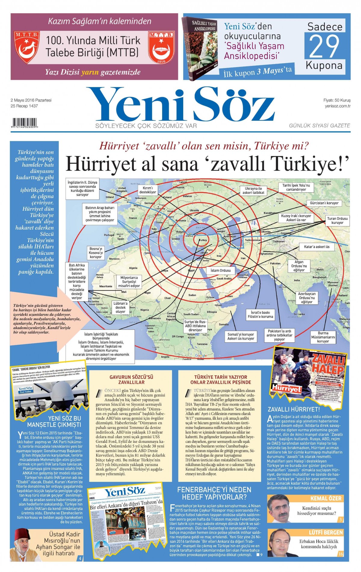 2 Mayıs 2016 gazete manşetleri - 641