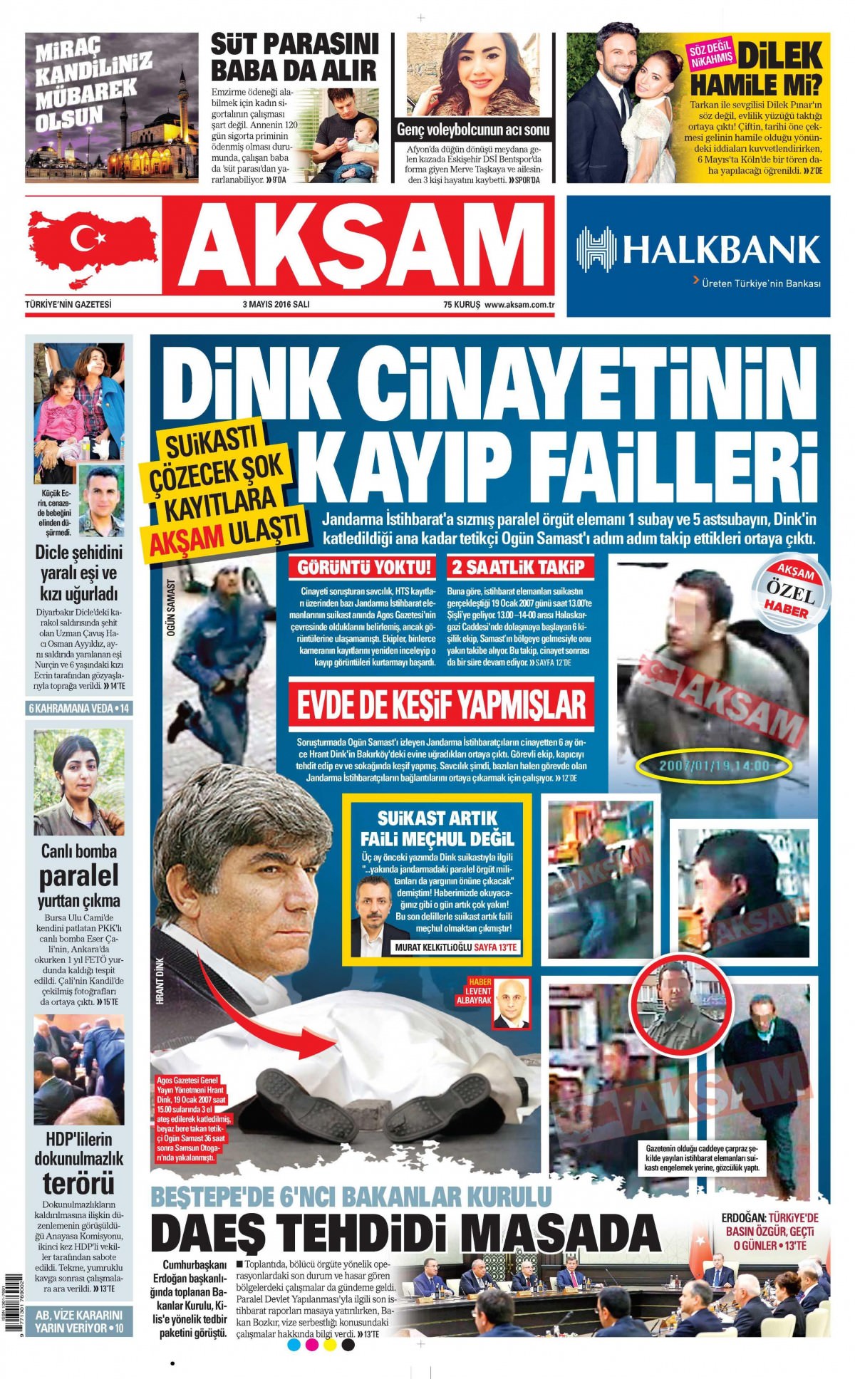 3 Mayıs 2016 gazete manşetleri - 635