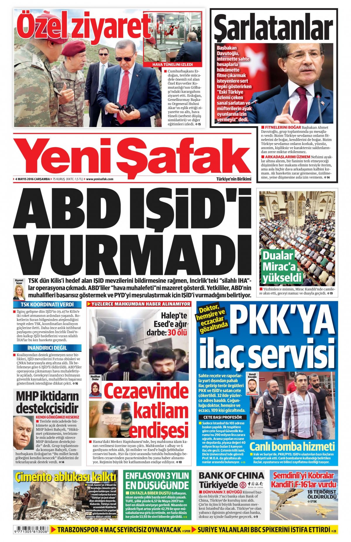 4 Mayıs 2016 gazete manşetleri - 832