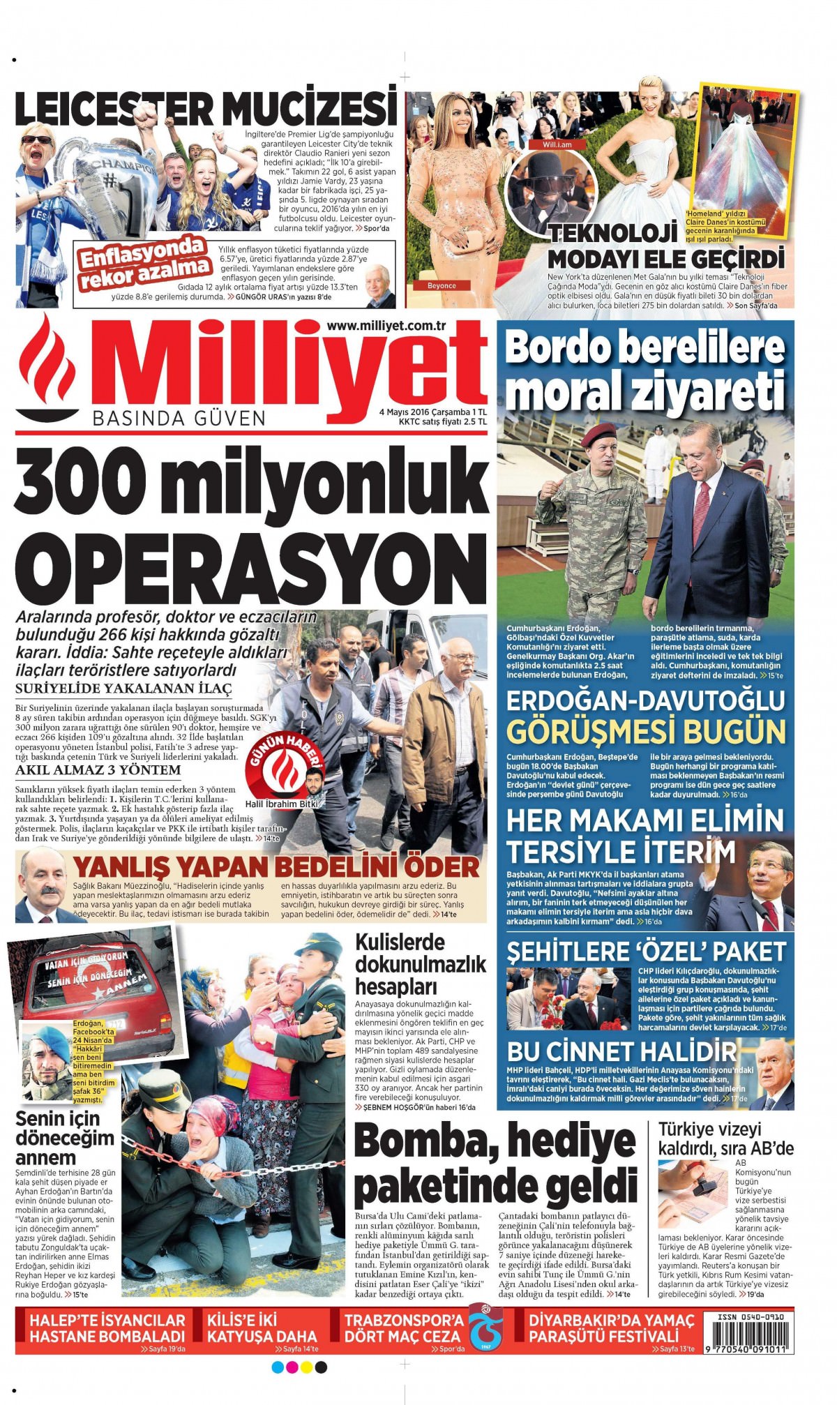 4 Mayıs 2016 gazete manşetleri - 757