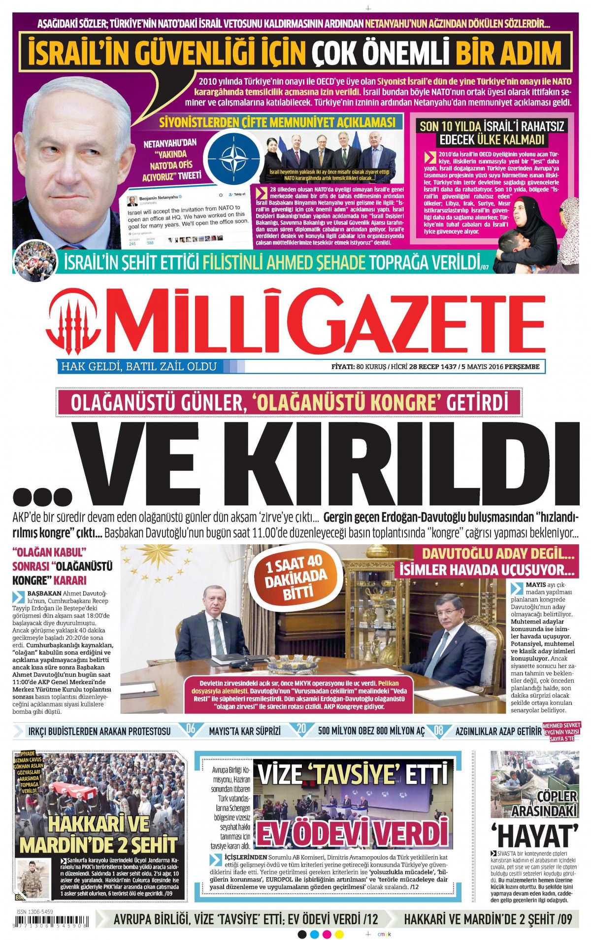 5 Mayıs 2016 gazete manşetleri - 604