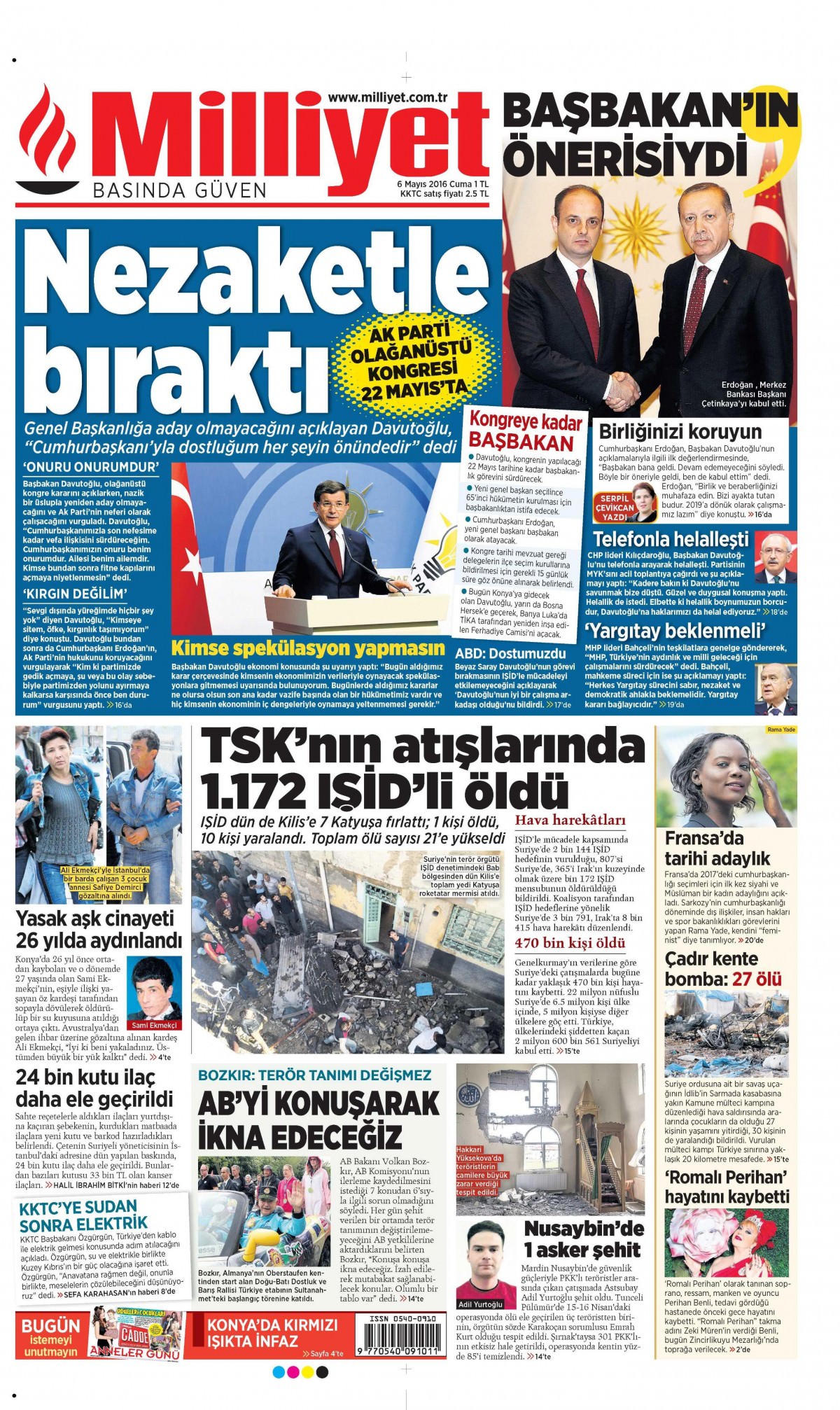 6 Mayıs 2016 gazete manşetleri - 4