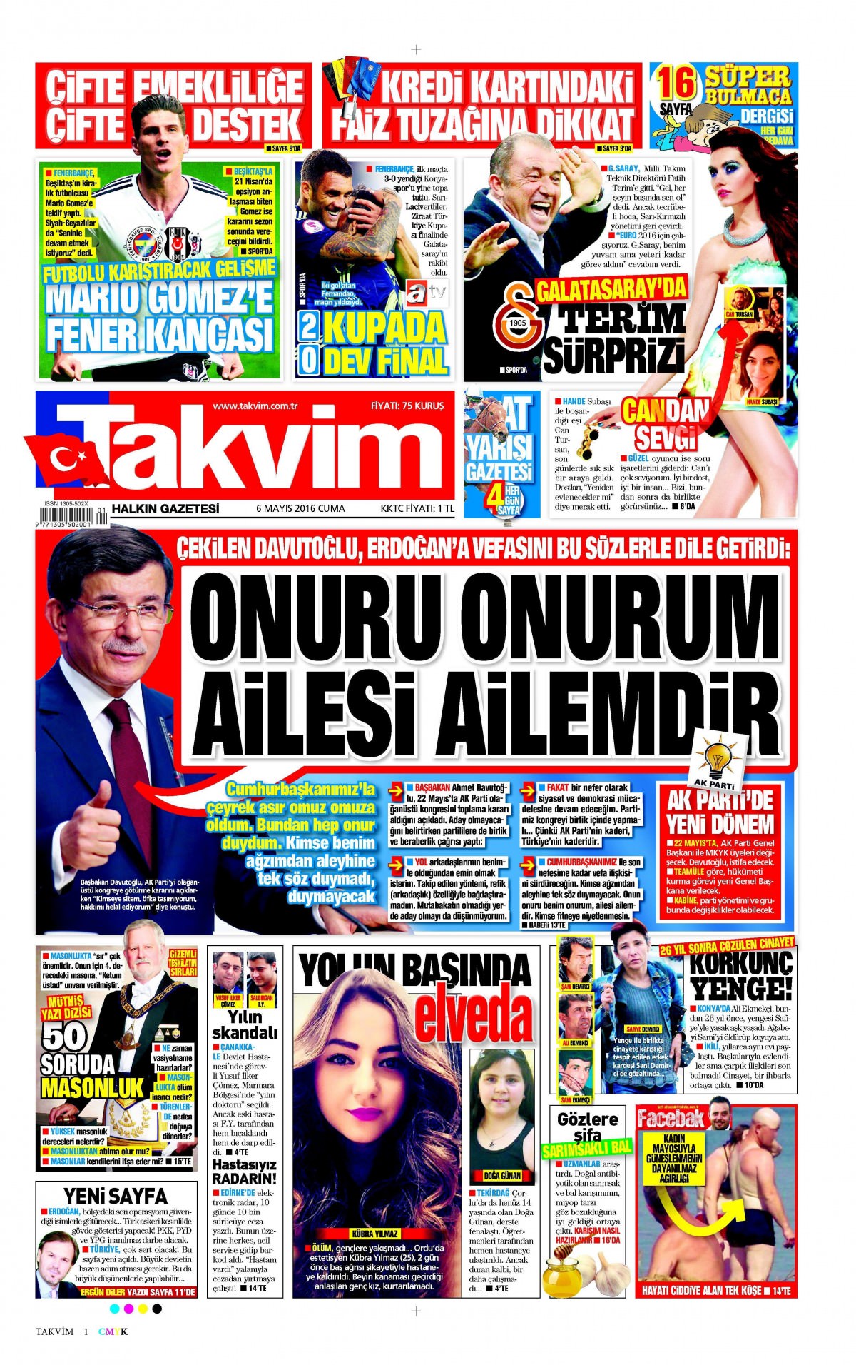6 Mayıs 2016 gazete manşetleri - 5