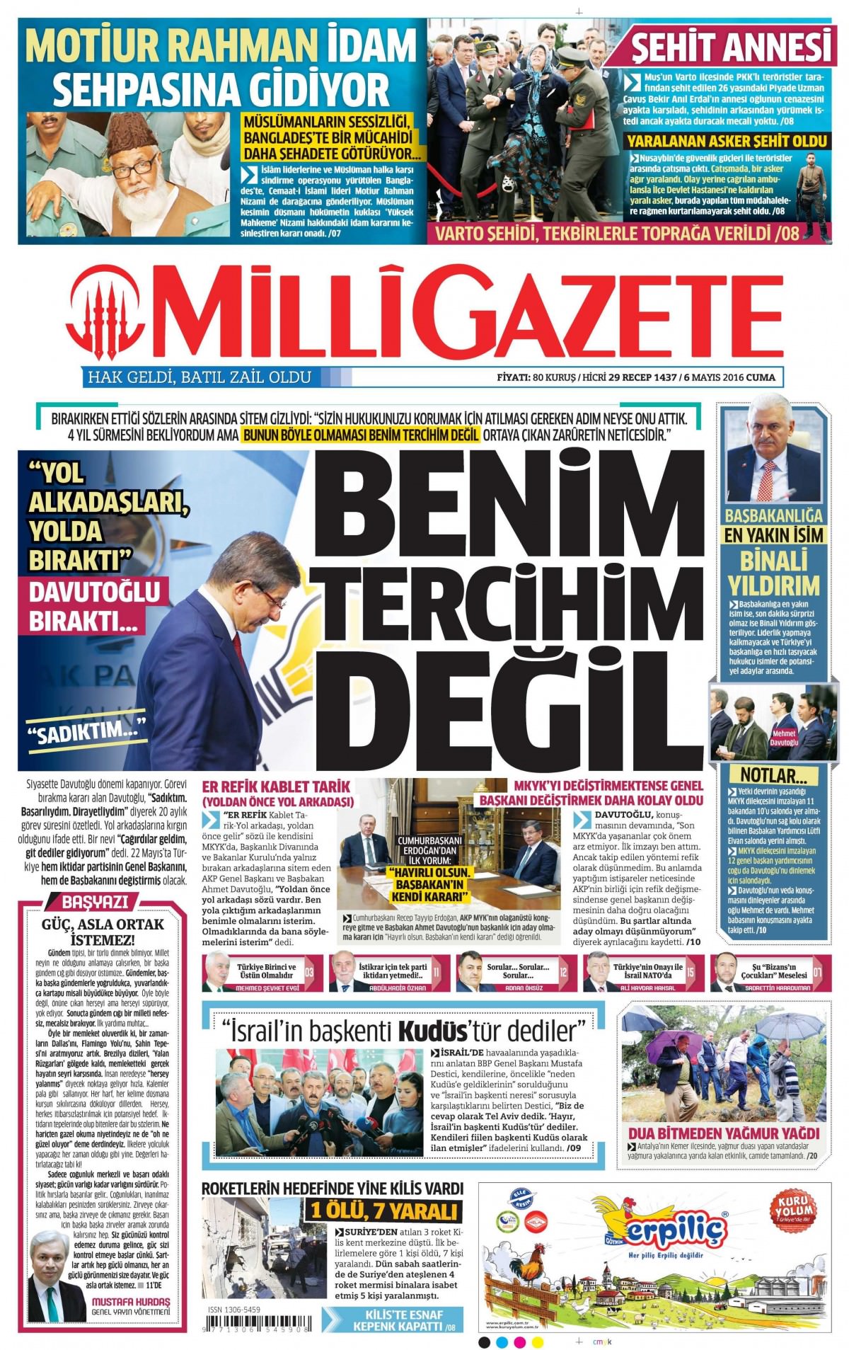 6 Mayıs 2016 gazete manşetleri - 7