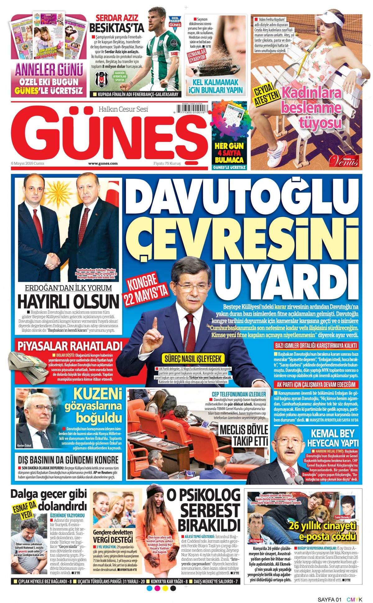 6 Mayıs 2016 gazete manşetleri - 17