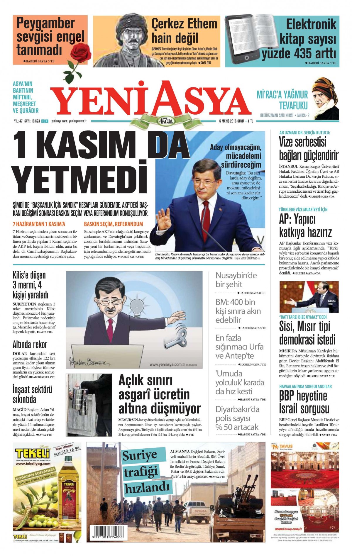 6 Mayıs 2016 gazete manşetleri - 11