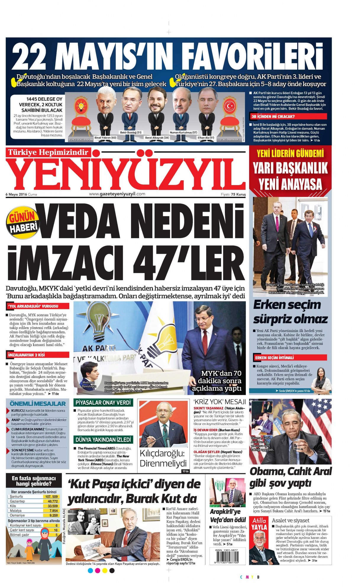 6 Mayıs 2016 gazete manşetleri - 20