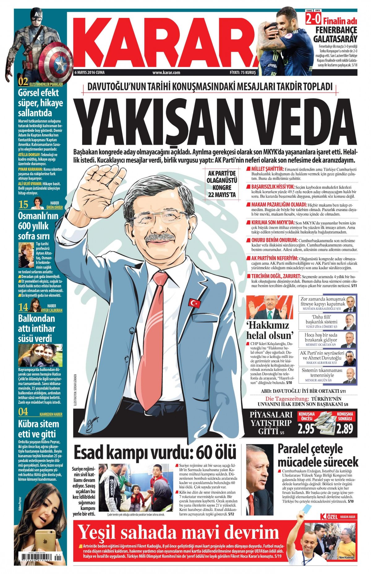 6 Mayıs 2016 gazete manşetleri - 9