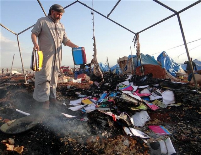 Esed mülteci kampına bomba yağdırdı - 506