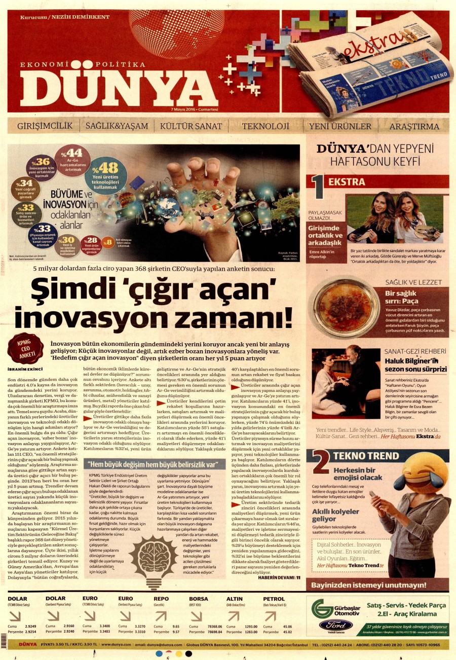 8 Mayıs 2016 gazete manşetleri - 534