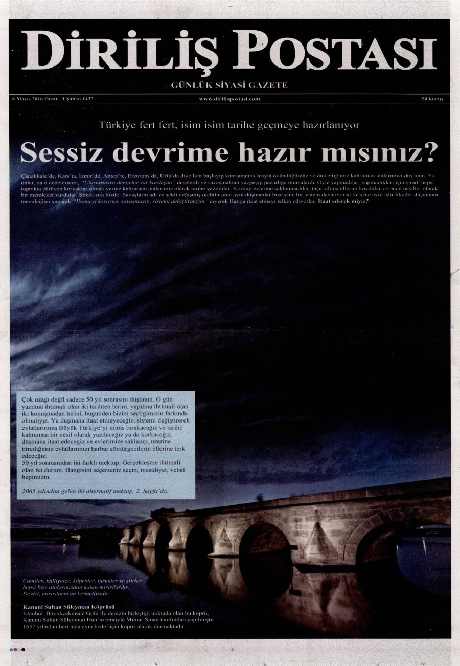 8 Mayıs 2016 gazete manşetleri - 682