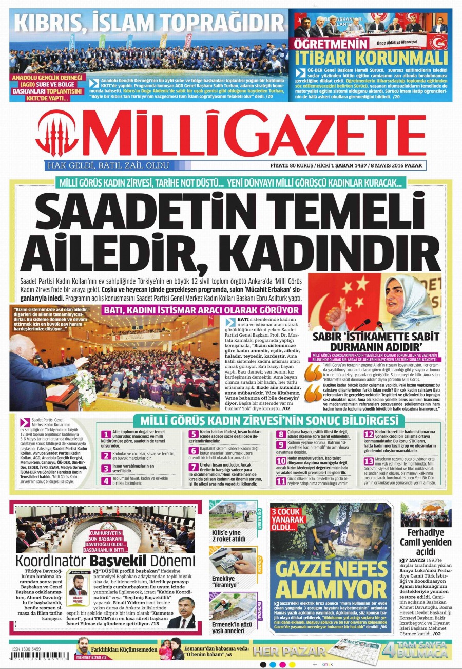 8 Mayıs 2016 gazete manşetleri - 636