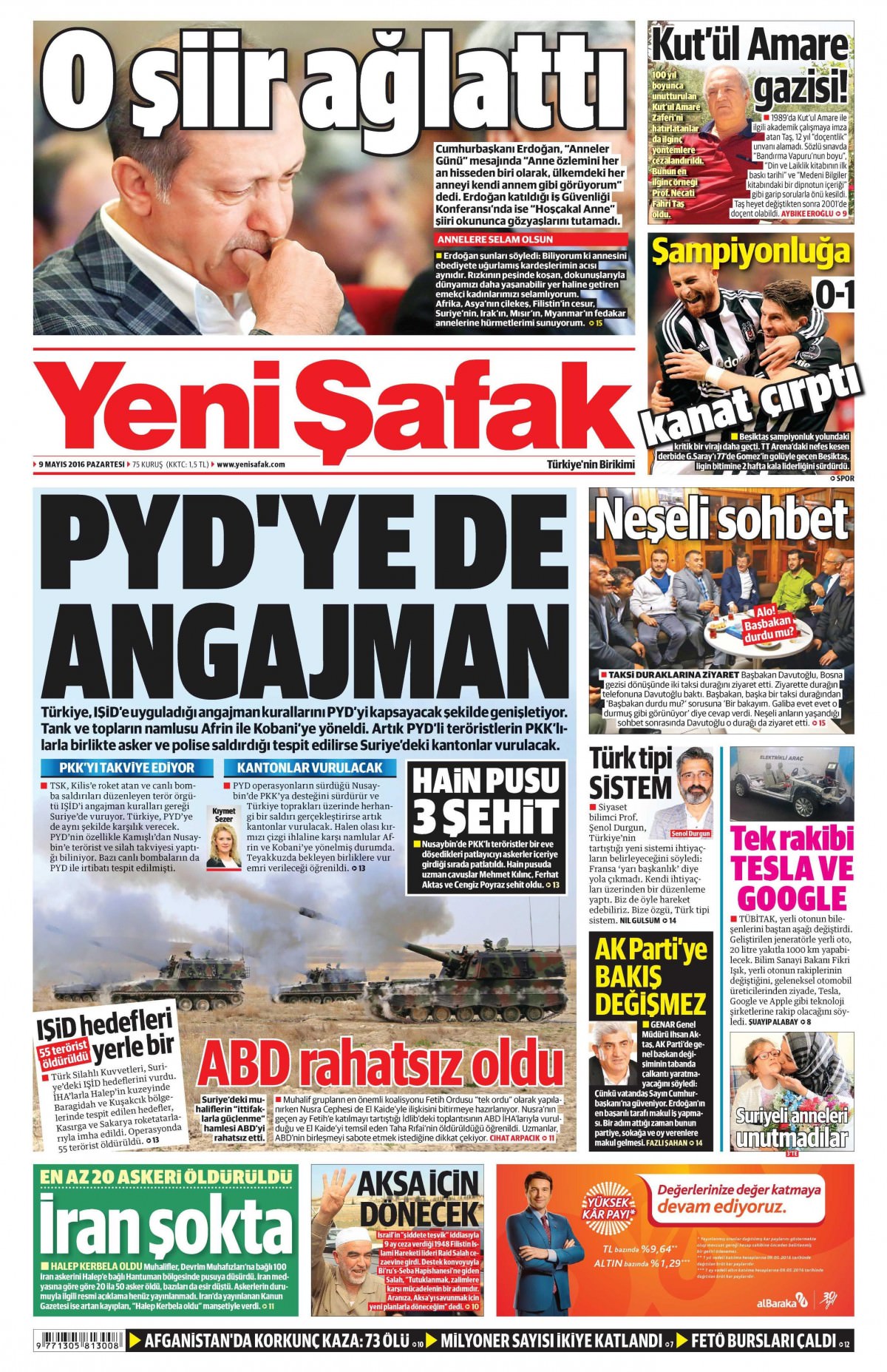 9 Mayıs 2016 gazete manşetleri - 595