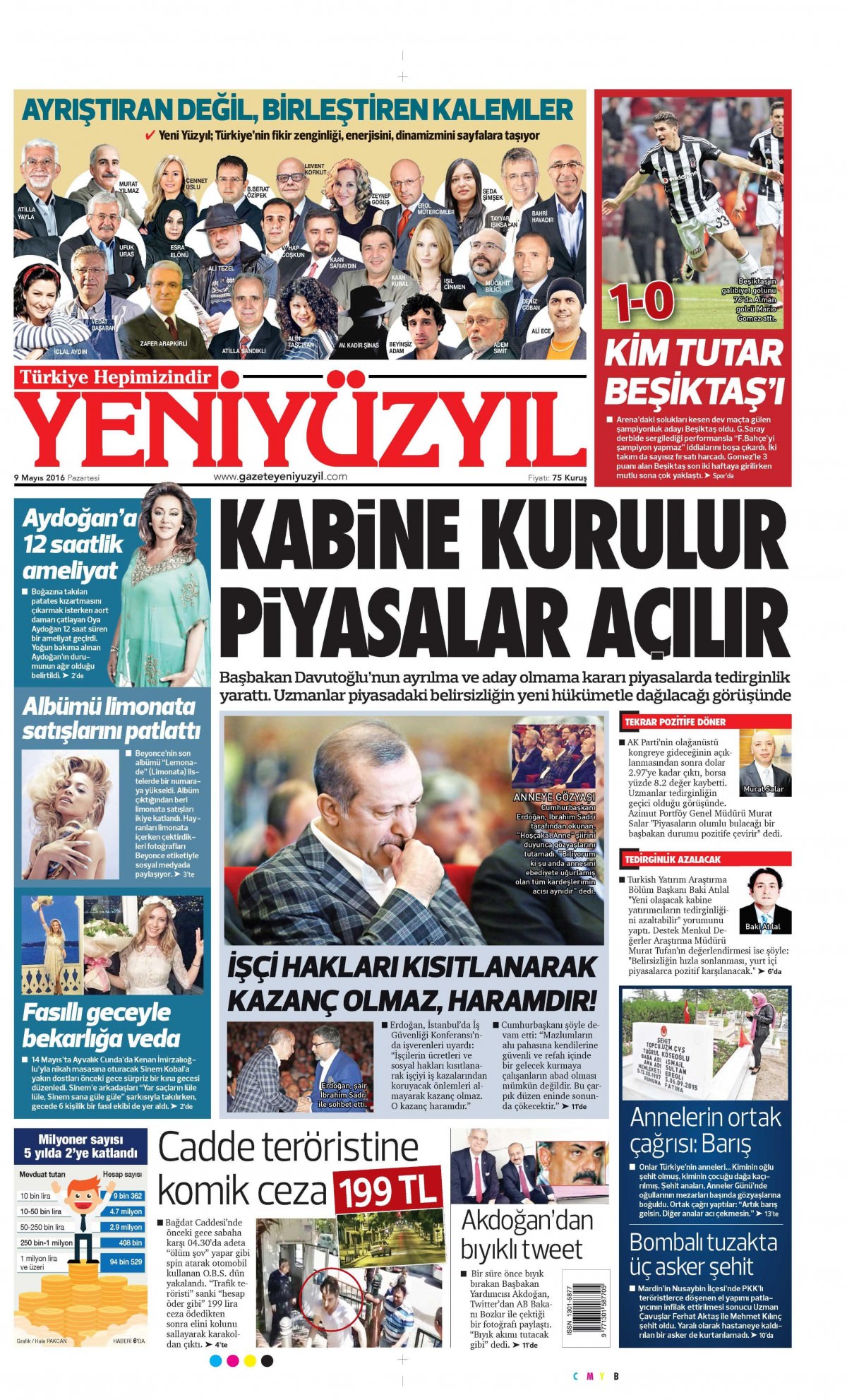 9 Mayıs 2016 gazete manşetleri - 756