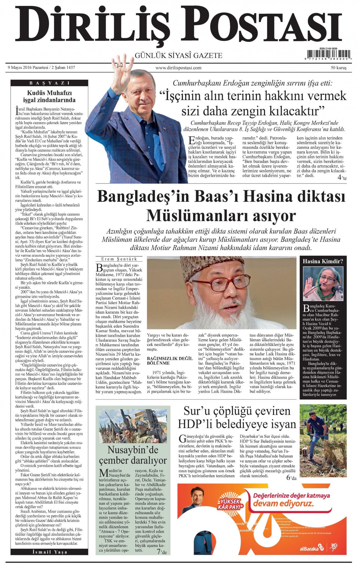 9 Mayıs 2016 gazete manşetleri - 644