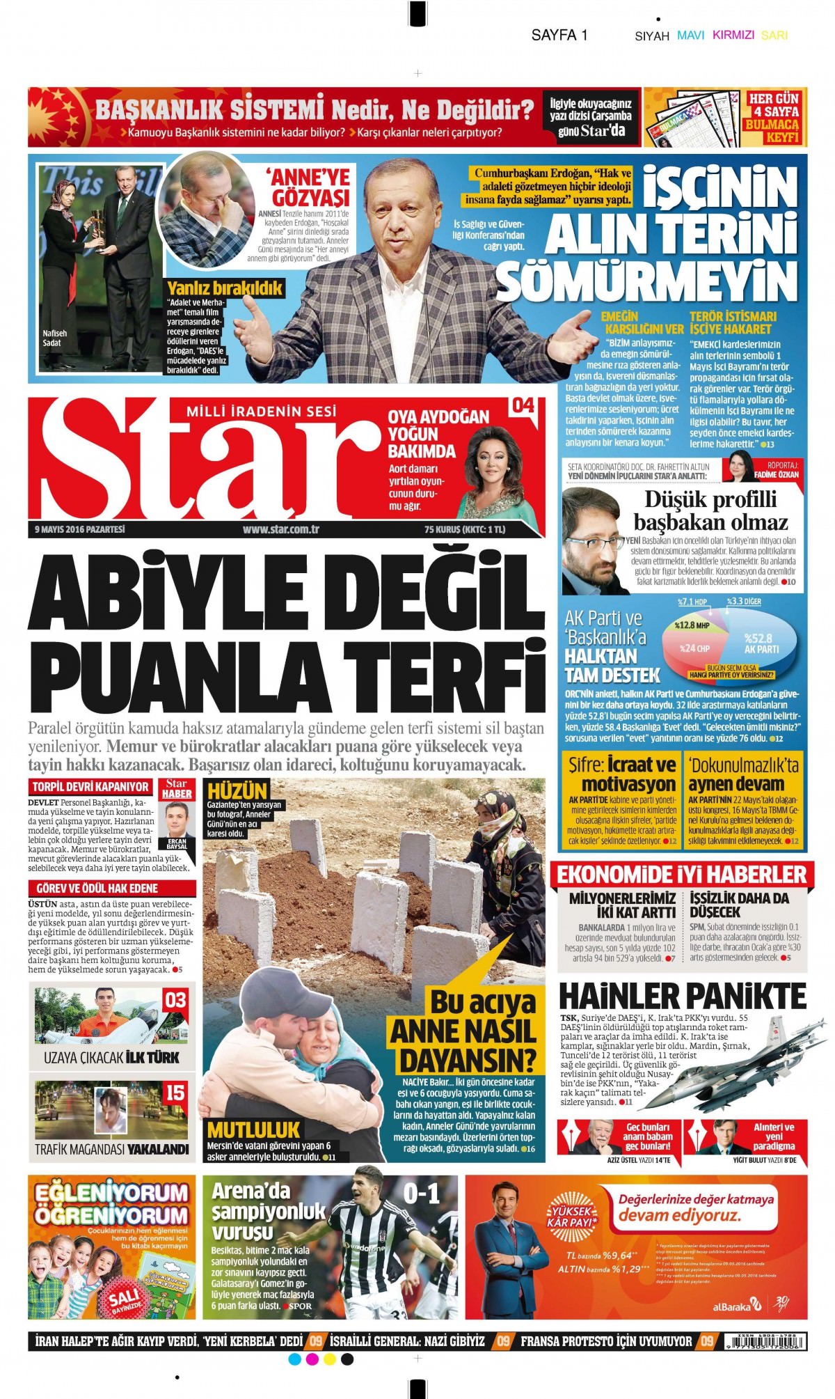 9 Mayıs 2016 gazete manşetleri - 743