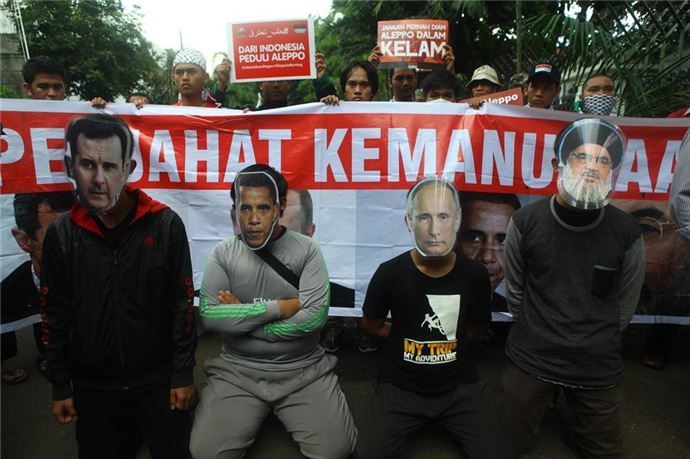 Endonezya'da Halep'e destek gösterisi - 846