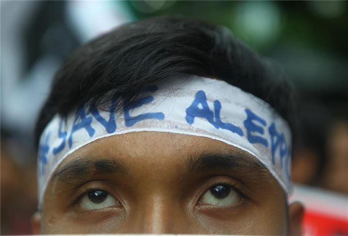 Endonezya'da Halep'e destek gösterisi - 857