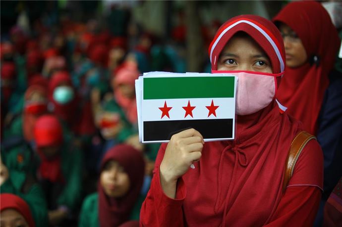 Endonezya'da Halep'e destek gösterisi - 524