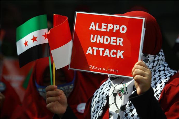 Endonezya'da Halep'e destek gösterisi - 619