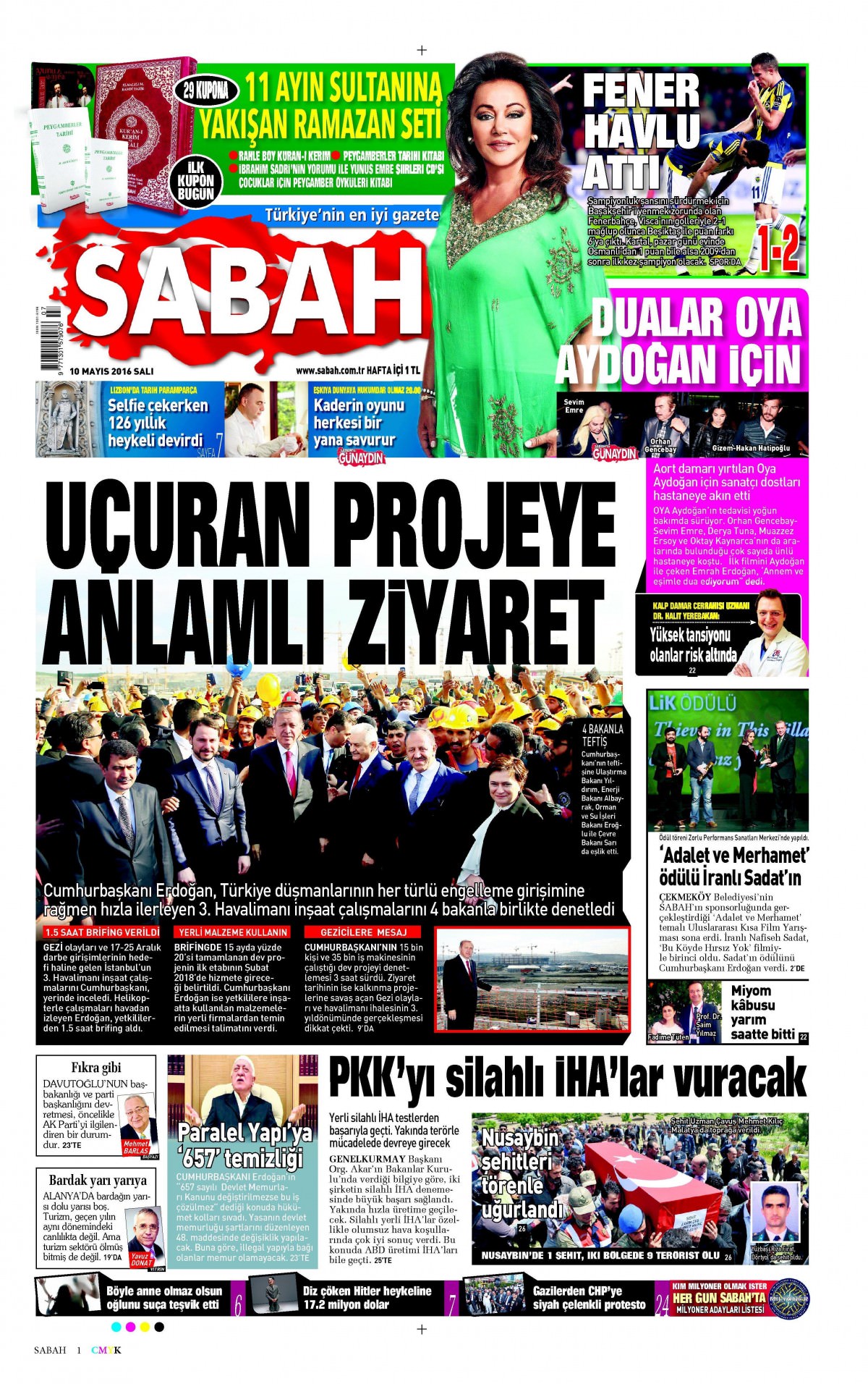 10 Mayıs 2016 gazete manşetleri - 668