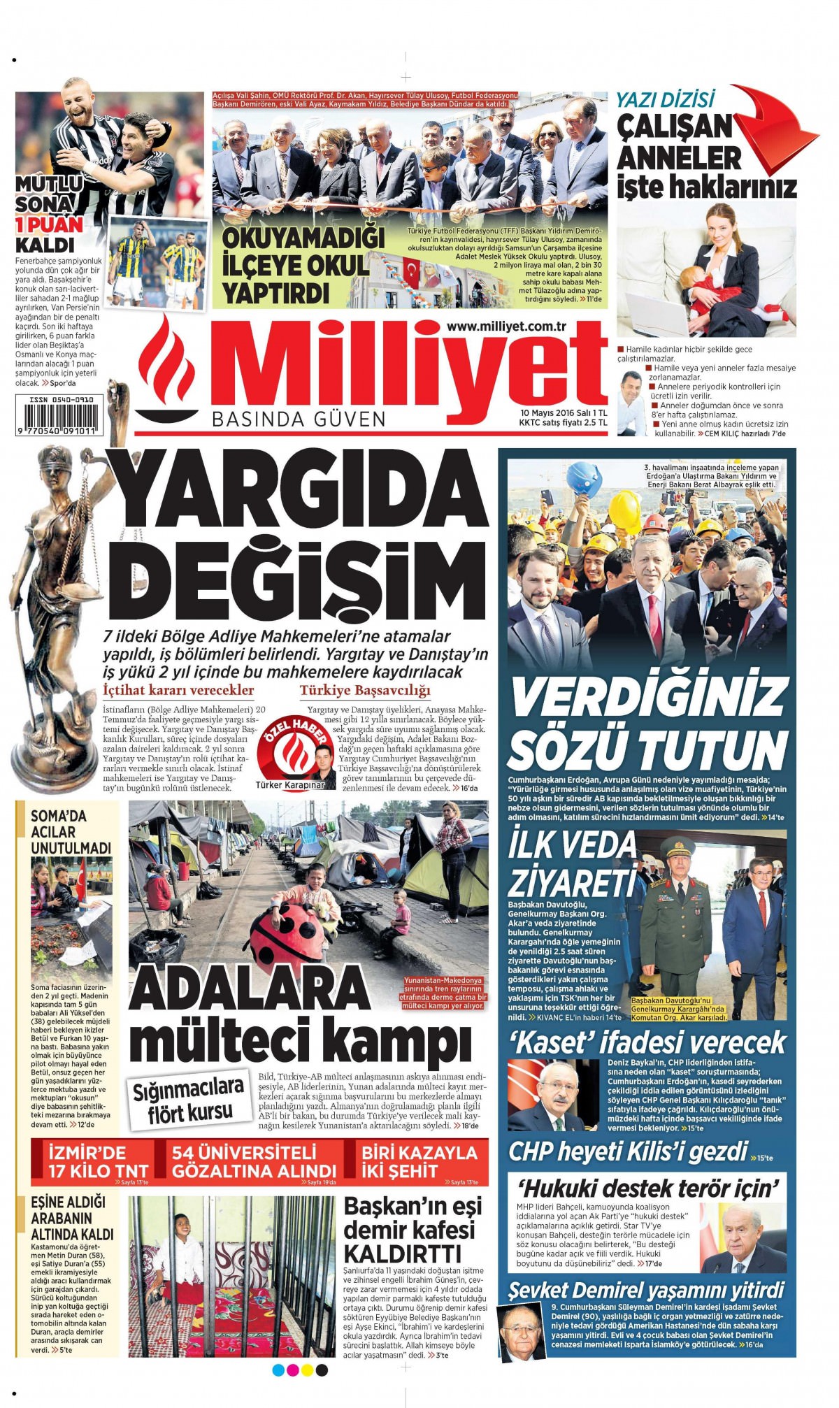 10 Mayıs 2016 gazete manşetleri - 635