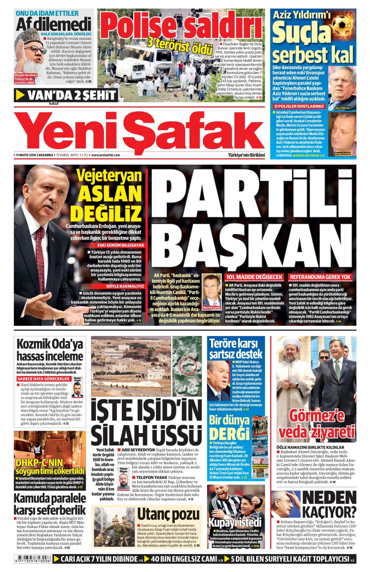11 Mayıs 2016 gazete manşetleri - 668
