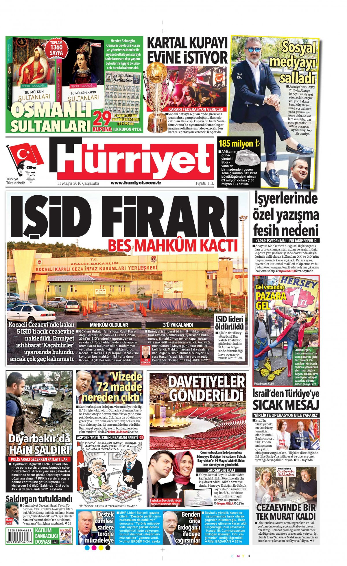 11 Mayıs 2016 gazete manşetleri - 521