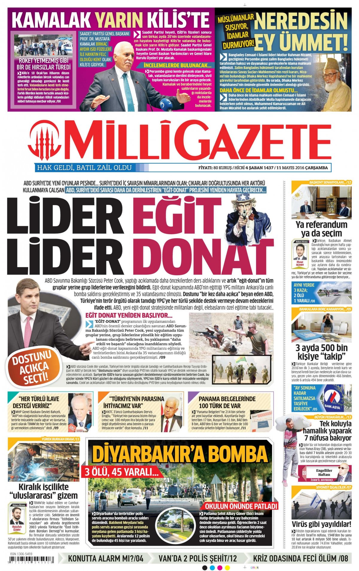 11 Mayıs 2016 gazete manşetleri - 730