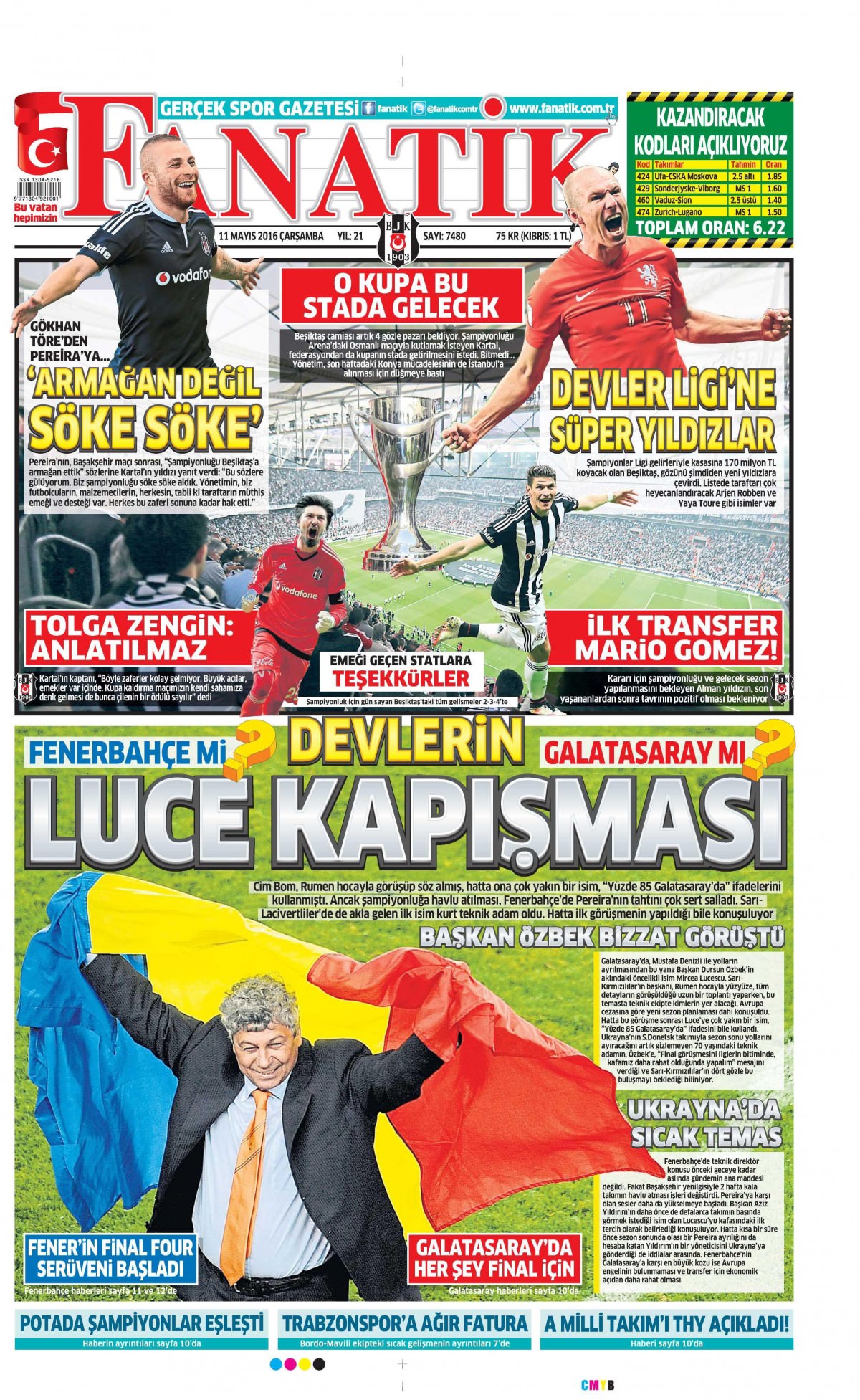 11 Mayıs 2016 gazete manşetleri - 939