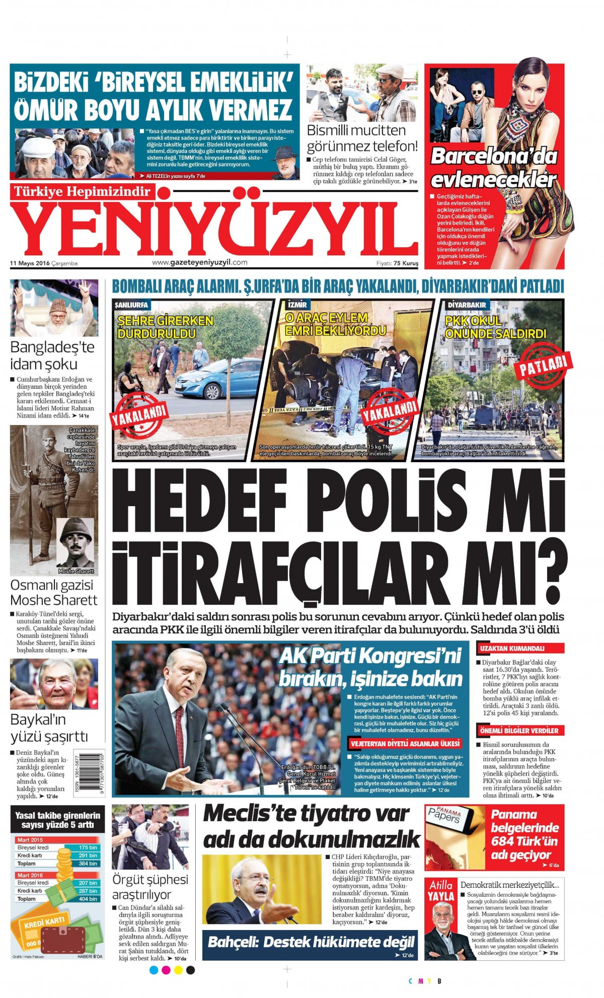 11 Mayıs 2016 gazete manşetleri - 736