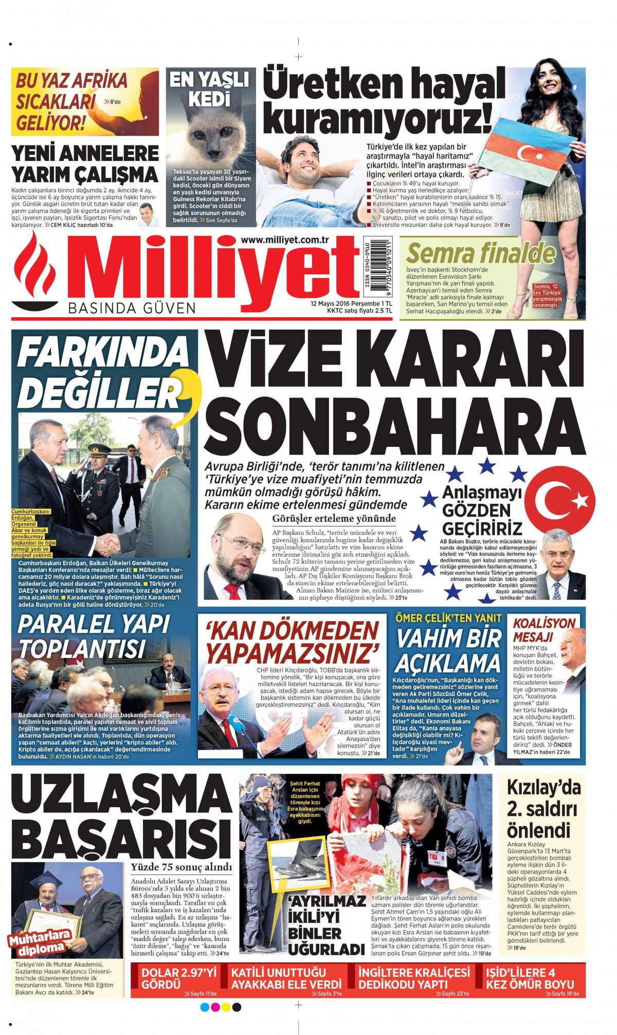 12 Mayıs 2016 gazete manşetleri - 23