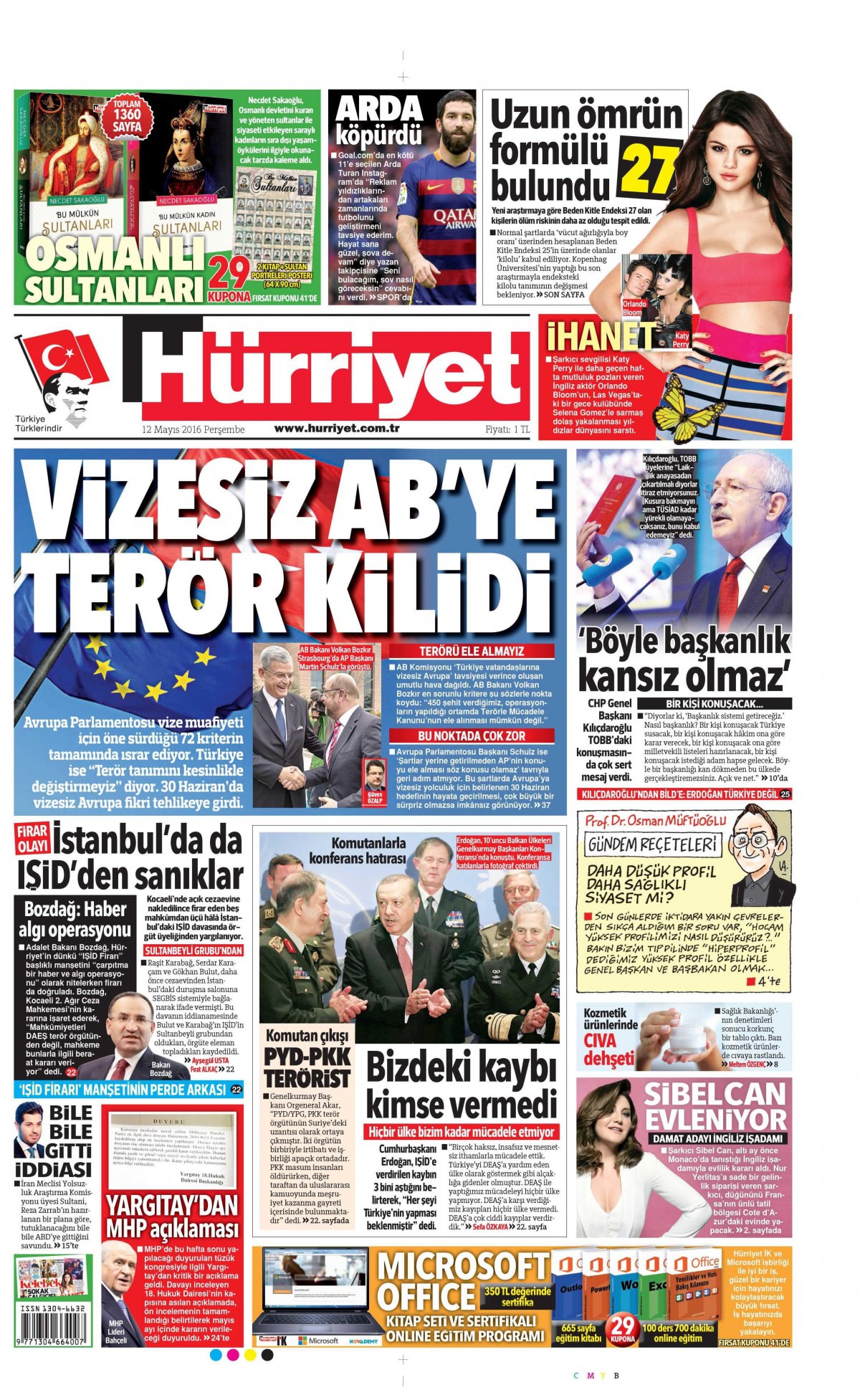 12 Mayıs 2016 gazete manşetleri - 26